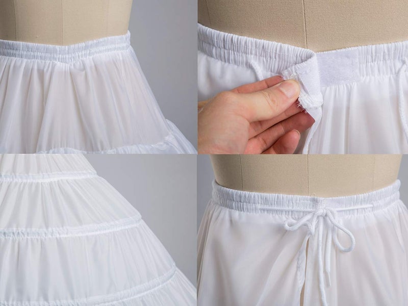 aingycy 6-Hoops Hoop Skirt Full A-line Bridal Dress Gown Slip Petticoat for Wedding Dress Crinoline Underskirt Ball Gown - Image 5
